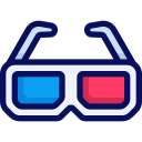 gafas 3d icon