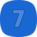 numero 7 icon