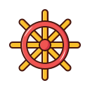 rueda de la nave icon