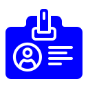 tarjeta de identificación icon