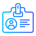 tarjeta de identificación icon