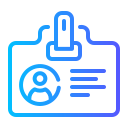 tarjeta de identificación icon