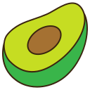 rodaja de aguacate icon