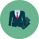 traje de negocios icon