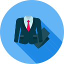 traje de negocios icon