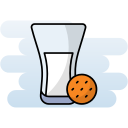 galletas y leche icon