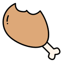 gebratenes huhn 