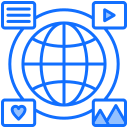 medios de comunicación social icon