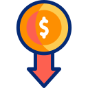 caída de dinero animated icon