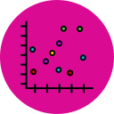 gráfico de dispersión icon