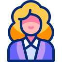 mujer de negocios animated icon