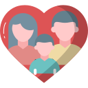 Happy family icon