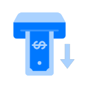 retirar dinero en efectivo icon