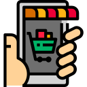 las compras en línea icon