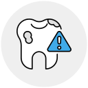 caries dental icon