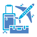 Business trip icon