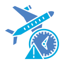 retraso de vuelo icon