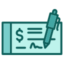 cheque bancario icon