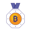 insignia de bitcoin 