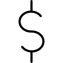 símbolo de dólar icon