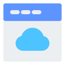 sitio web en la nube icon