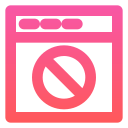 sitio web prohibido icon