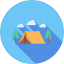 zona de acampada icon