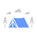 zona de acampada icon