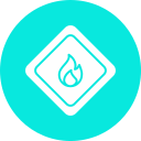 materiales inflamables icon