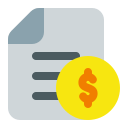 documento financiero icon