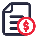 documento financiero icon