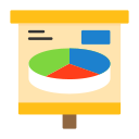 gráfico circular 3d icon