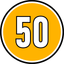 límite de velocidad 50 