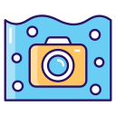 fotografía submarina icon