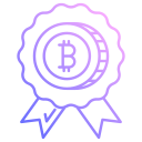 insignia de bitcoin icon