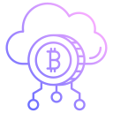 nube de bitcoin icon