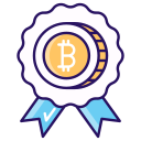 insignia de bitcoin 