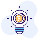 la idea de bitcoin icon