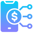 dinero digital icon