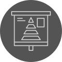 diagrama piramidal icon