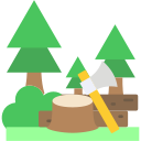 deforestación icon