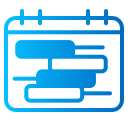 diagrama de gantt icon