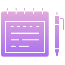 notas del calendario icon