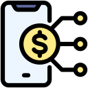 dinero digital icon