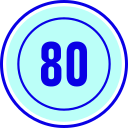 límite de velocidad 80 icon