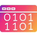 código binario icon