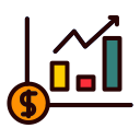 gráfico financiero icon