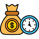 el tiempo es dinero icon