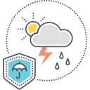 seguro contra inclemencias meteorológicas icon