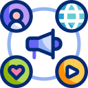 marketing social animated icon